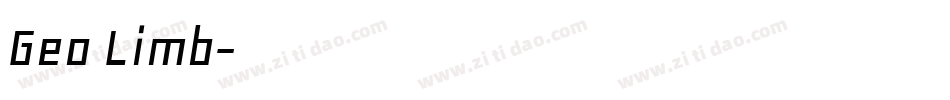 Geo Limb字体转换